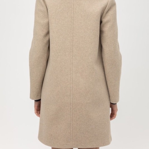 Long Line Open Front Collard Coat - Picture 3 of 6